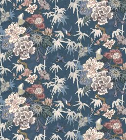 Maluku Fabric by Arley House Prussian Blue