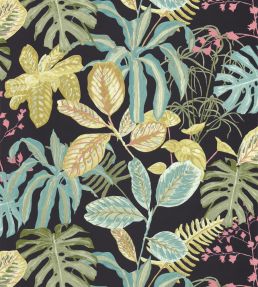 Manaus Wallpaper by Caselio Noir Multico
