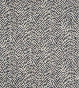 Manda Fabric by Clarke & Clarke Midnight/Linen