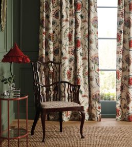 Mandana Fabric by Nina Campbell Red/Blue/Multi