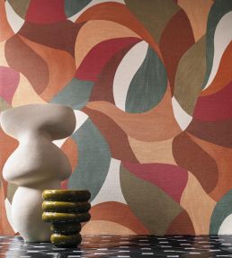 Mandorla Wallpaper by Casamance Cypres/Mordore