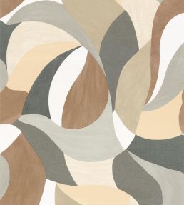Mandorla Wallpaper by Casamance Sable/Gris Cendre