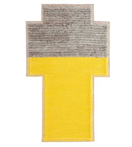 GAN Mangas Space Plait rug Yellow 167183-US Yellow
