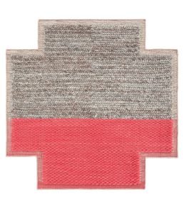 GAN Mangas Space Square Plait rug Coral 167185-US Coral