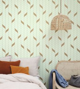 Manille Wallpaper by Caselio Vert Anglais