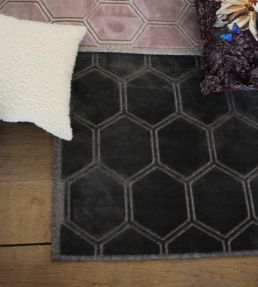 Designers Guild Manipur Runner rug Espresso RUGDG0718 Espresso