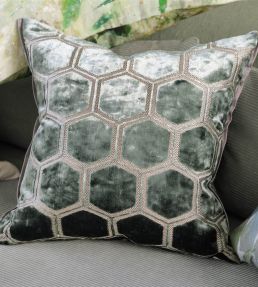 Manipur Cushion 43 x 43cm by Designers Guild Jade