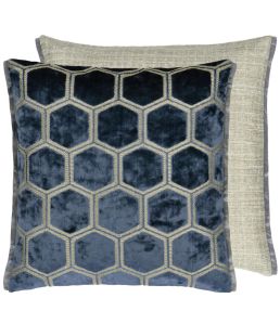 Manipur Cushion 43 x 43cm by Designers Guild Midnight