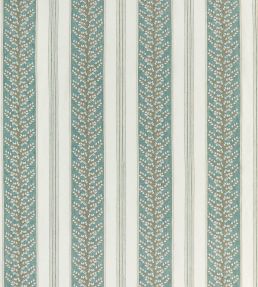 Manningtree Fabric by Nina Campbell Teal/Beige