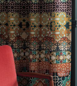 Mansfield Velvet Fabric by Osborne & Little Ochre