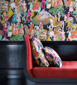 Dara Wallpaper by Manuel Canovas Turquoise