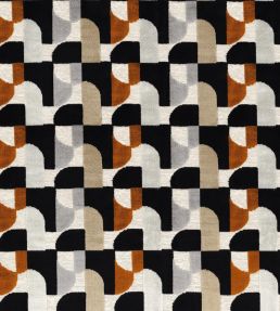 Marcel Fabric by Casamance Noir Acajou