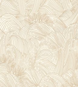 Maree Haute Wallpaper by Casamance Blanc/Dore