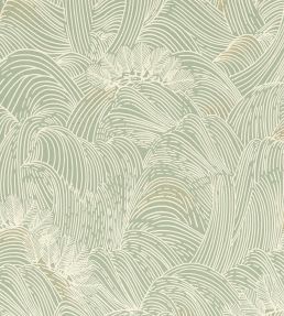 Maree Haute Wallpaper by Casamance Vert