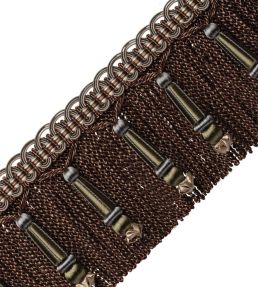 Margaux Beaded Bullion Fringe Trimming by Samuel & Sons Aubergine