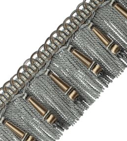 Margaux Beaded Bullion Fringe Trimming by Samuel & Sons Verdigris