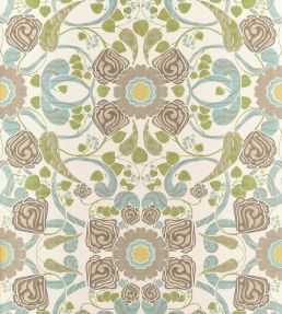 Margaux Wallpaper by Thibaut Beige and Yellow