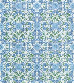 Margaux Fabric by Thibaut Blue and Green