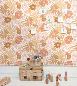 Marguerite Wallpaper by Caselio Blanc roses