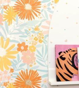 Marguerite Wallpaper by Caselio Multicouleurs