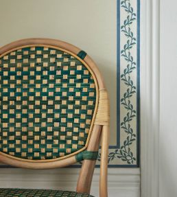 Mariana Floral Border Wallpaper by DADO Blue and Green