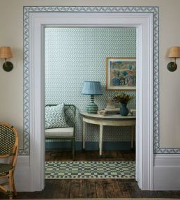 Mariana Floral Wallpaper by DADO Blue and Green