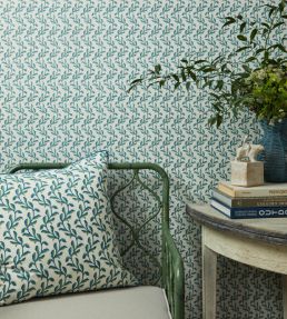 Mariana Floral Wallpaper by DADO Blue and Green