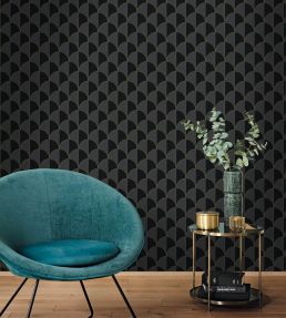 Mariette Wallpaper by Caselio Noir