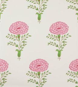 Marigold Wallpaper by Molly Mahon Pink/Green