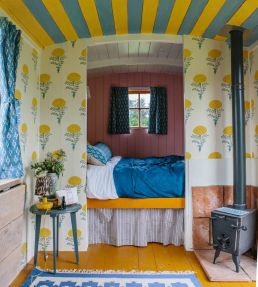 Marigold Wallpaper by Molly Mahon Yellow