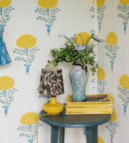 Marigold Wallpaper by Molly Mahon Yellow
