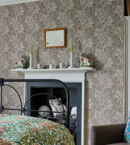 Marigold Wallpaper by Morris & Co Chocolate/Cream