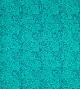 Marigold Fabric by Morris & Co Navy/Turquoise