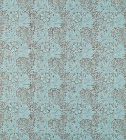 Marigold Fabric by Morris & Co Sky/Chocolate