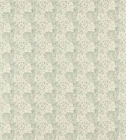 Marigold Outdoor Fabric by Morris & Co Soft Teal