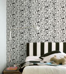 Marikyla Wallpaper by Marimekko Black/White