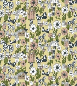 Marikyla Wallpaper by Marimekko Yellow