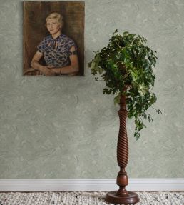 Marion Wallpaper by Sandberg Sage Green
