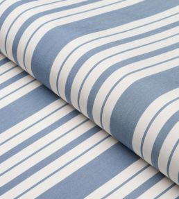 Markie Stripe Fabric by Schumacher Cobalt