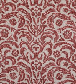 Marlborough Fabric by Fermoie Dark Red