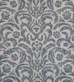 Marlborough Fabric by Fermoie Grey Blue