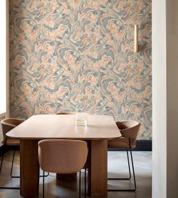 Marmorea Wallpaper by Coordonne Aqua