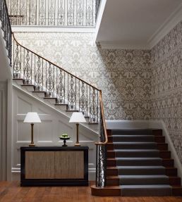 Marmorino Wallpaper by Zoffany Harbour Grey