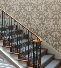 Marmorino Wallpaper by Zoffany Harbour Grey