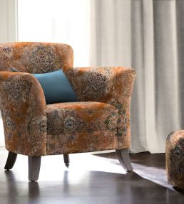 Maroc Fabric by Arley House Terracotta
