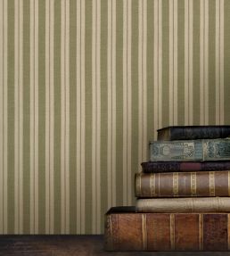 Marquee Stripe Wallpaper by Mulberry Home Plaster