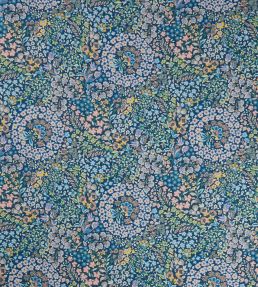 Marquess Garden in Ladbroke Linen Fabric by Liberty Lichen Rose