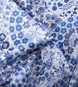 Marquess Garden in Chesham Sateen Fabric by Liberty Lapis
