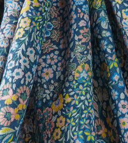 Marquess Garden in Ladbroke Linen Fabric by Liberty Lichen Rose