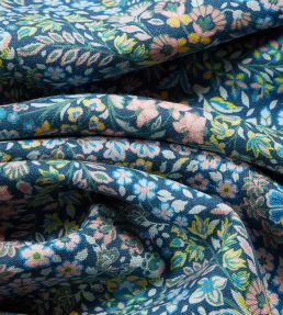 Marquess Garden in Ladbroke Linen Fabric by Liberty Lichen Rose